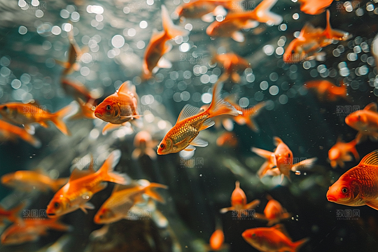 海洋鱼类缤纷海底世界摄影图
