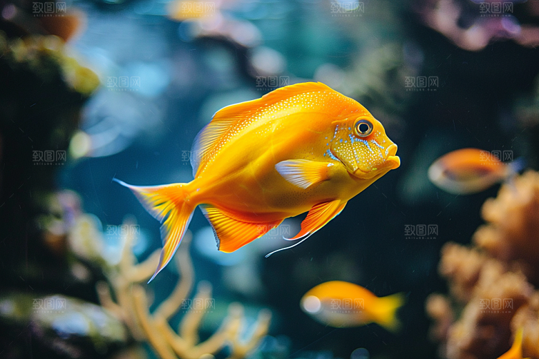 海洋鱼类海底世界珊瑚礁摄影图