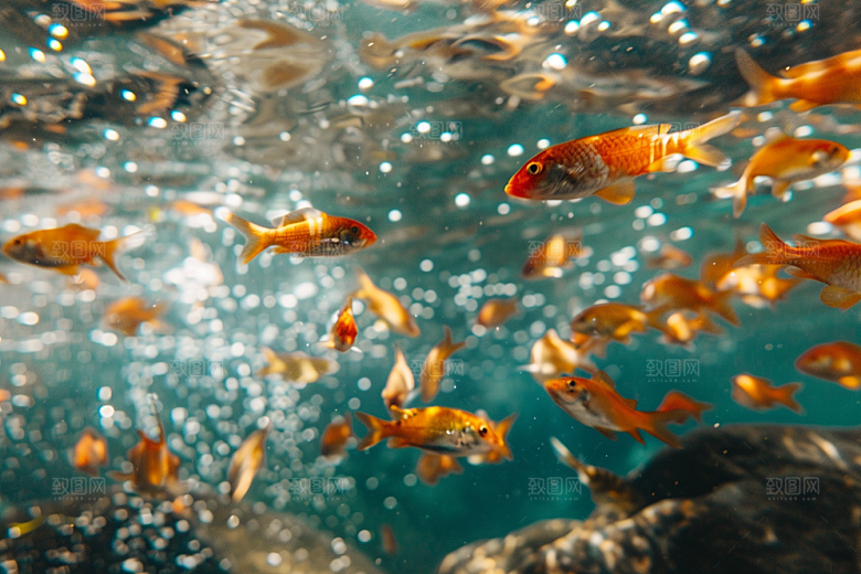 海洋鱼类珊瑚礁海鱼摄影图