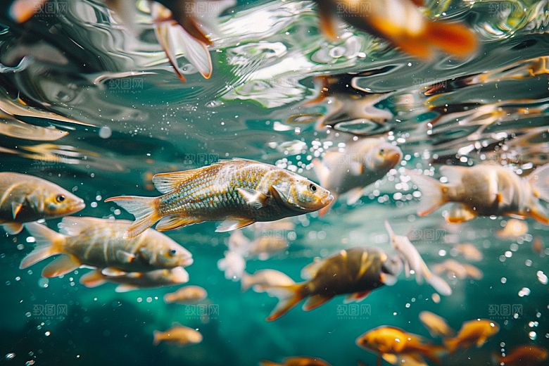 海洋鱼类海底世界环保摄影图