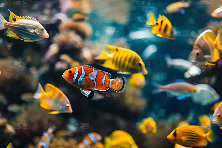 海洋鱼类海鱼大海摄影图