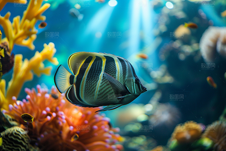 海洋鱼类海底世界大海摄影图
