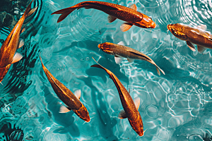 海洋鱼类海鱼彩色摄影图