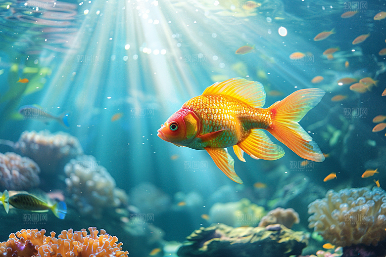 海洋鱼类海水大海摄影图