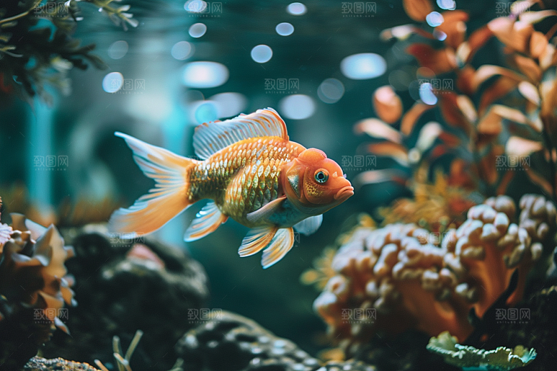 海洋鱼类环保自然摄影图