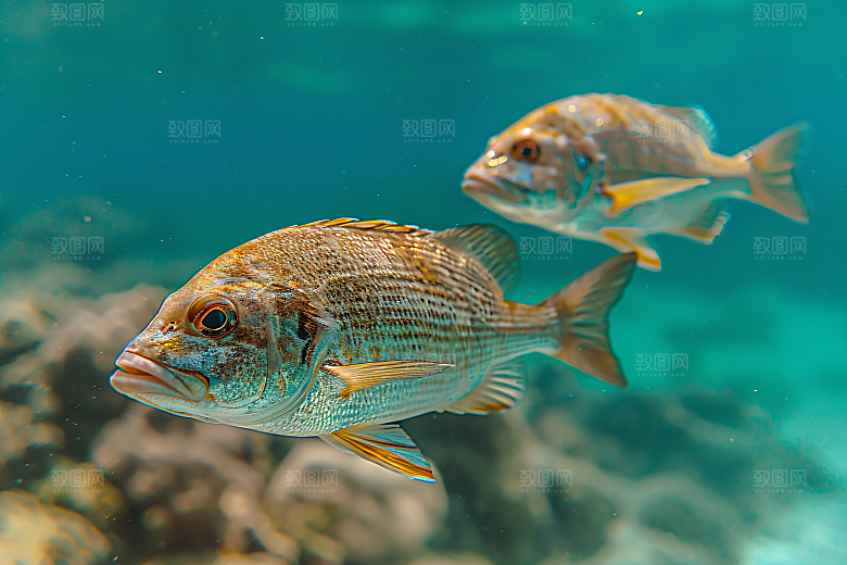 海洋鱼类海水缤纷素材