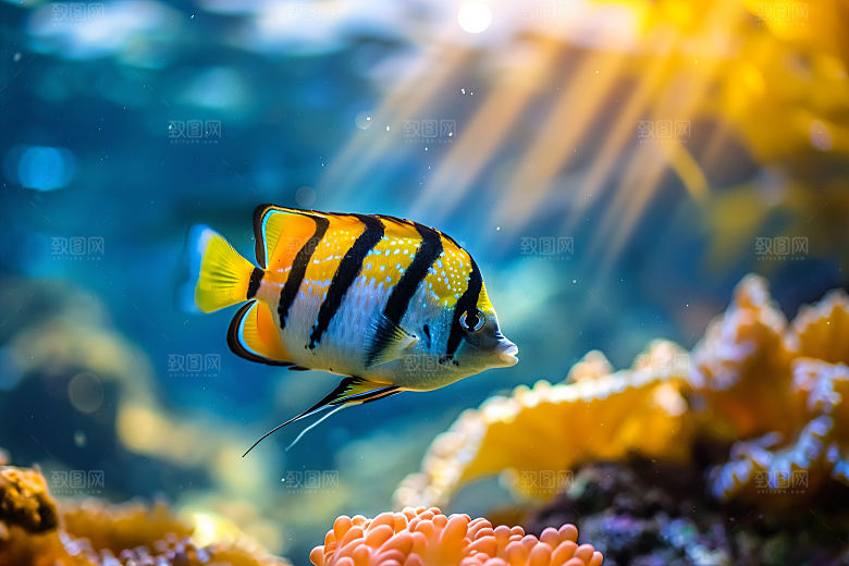 海洋鱼类海鱼彩色素材