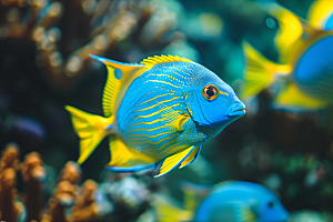 海洋鱼类缤纷环保素材