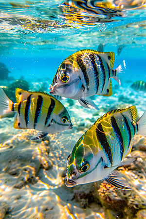 海洋鱼类摄影环保素材