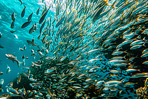 海洋鱼类环保浮潜素材