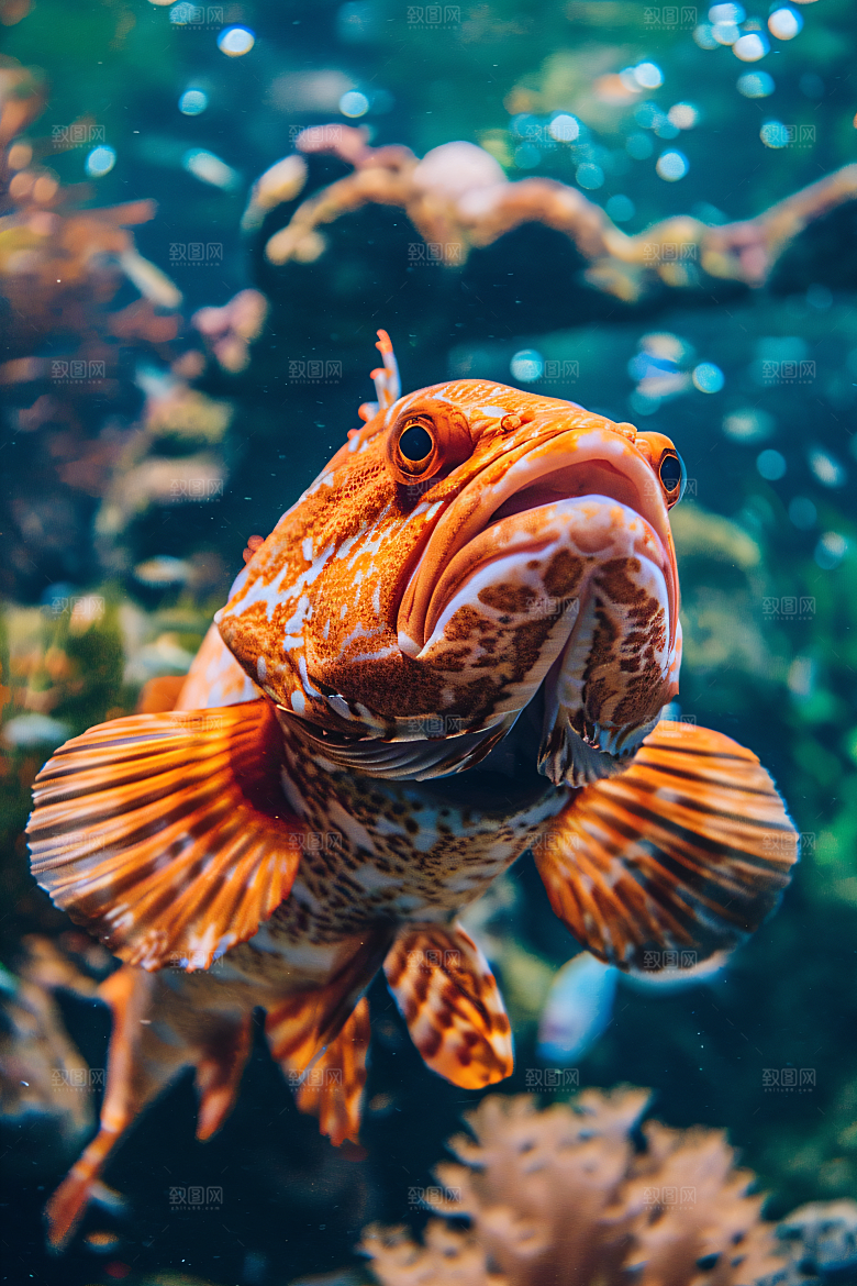海洋鱼类浮潜缤纷素材
