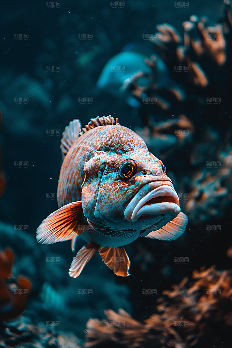 海洋鱼类珊瑚礁海底世界素材