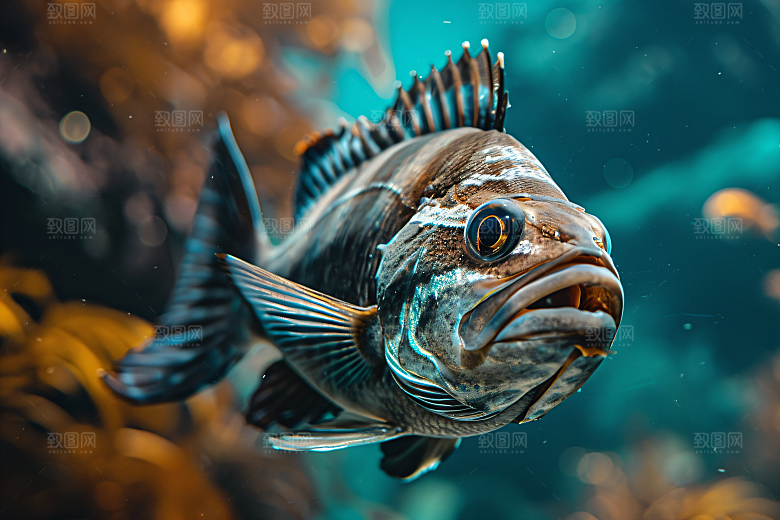 海洋鱼类自然浮潜素材