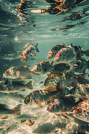 海洋鱼类热带鱼缤纷素材