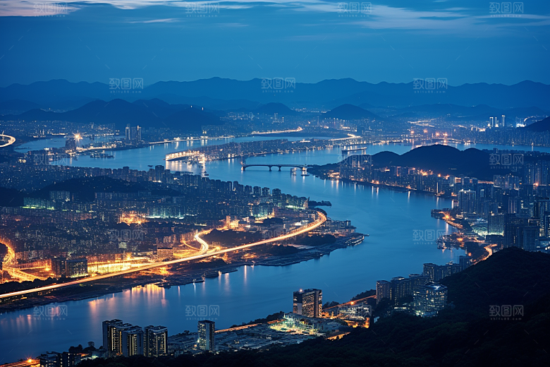 杭州城市风光旅游高清摄影图