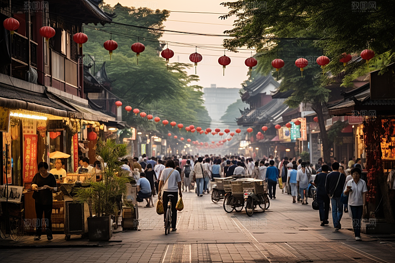 杭州城市风光传统景点高清摄影图