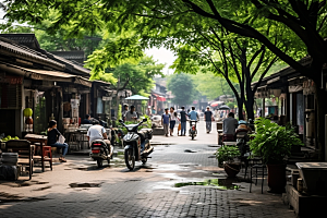 杭州城市风光旅游山水摄影图