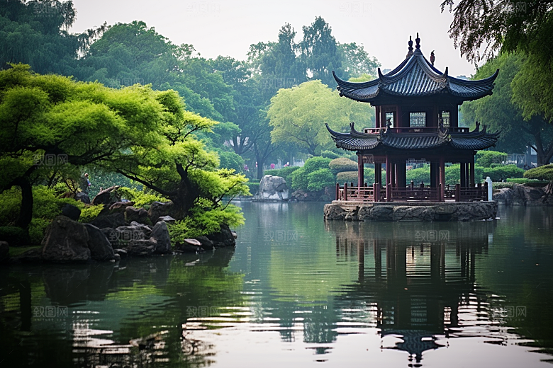 杭州城市风光旅行国内游摄影图