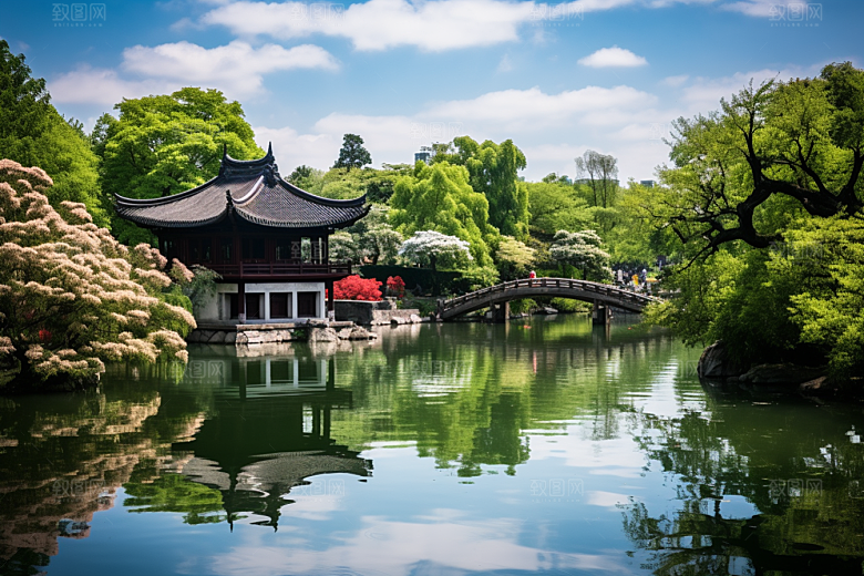 杭州城市风光都市旅游摄影图