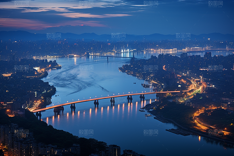 杭州城市风光景色旅游摄影图