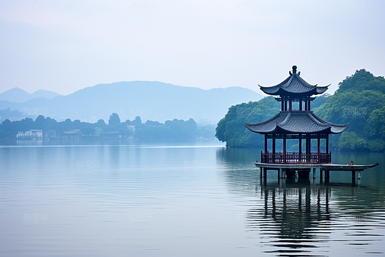 杭州城市风光风景旅游摄影图