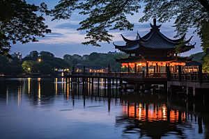 杭州城市风光风景旅游摄影图