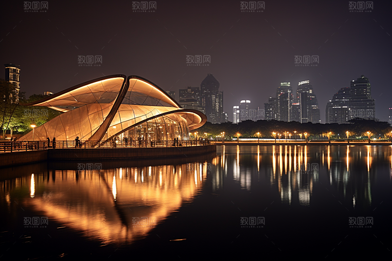 杭州城市风光风景旅行摄影图