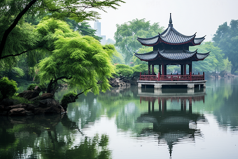 杭州城市风光都市旅游摄影图