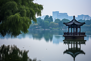 杭州城市风光都市景色摄影图