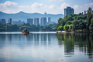 杭州城市风光都市旅行摄影图