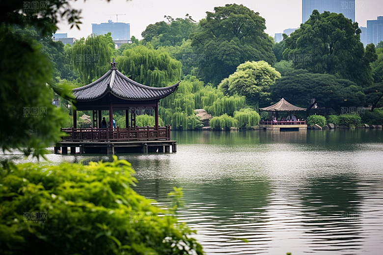 杭州城市风光景色国内游摄影图