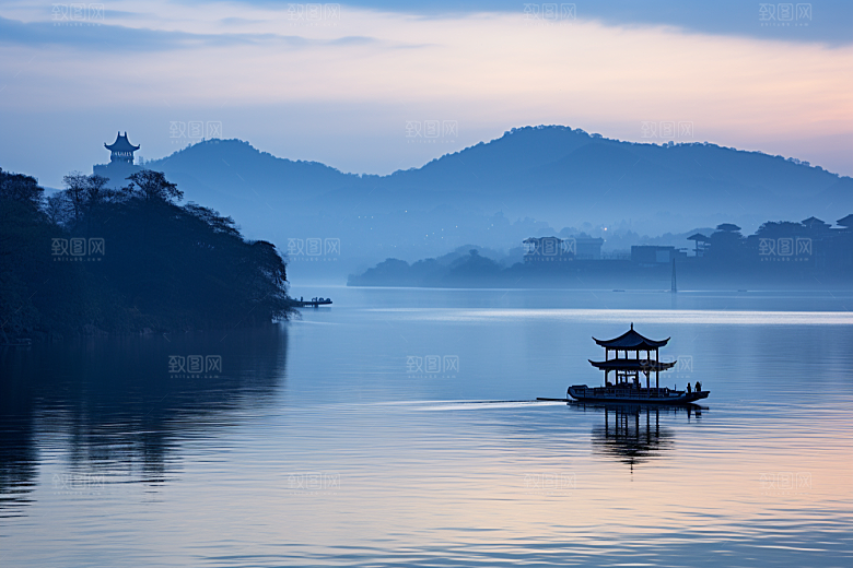 杭州城市风光南宋古都风景摄影图