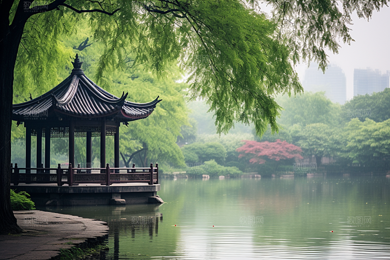 杭州城市风光景色国内游摄影图