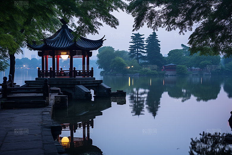 杭州城市风光景点高清摄影图