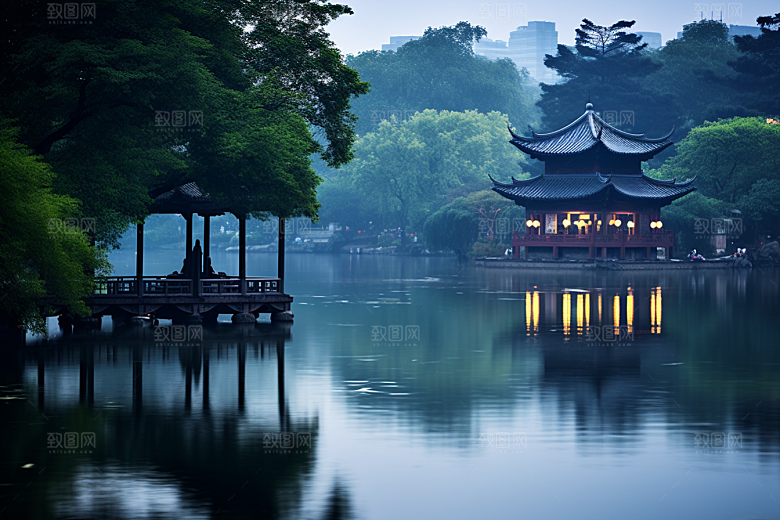 杭州城市风光都市风景摄影图
