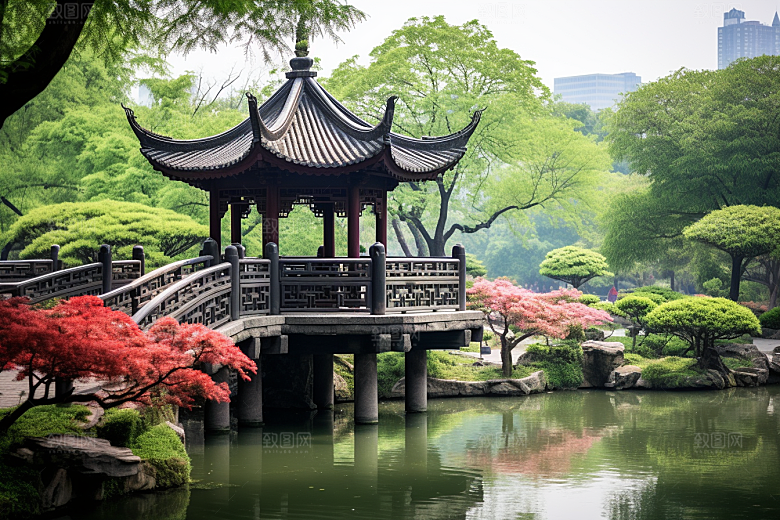 杭州城市风光风景高清摄影图