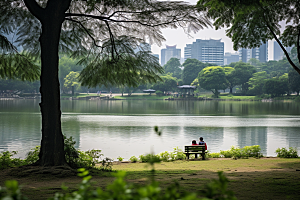 杭州城市风光景点国内游摄影图