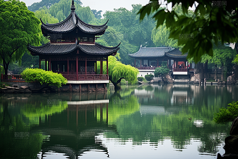 杭州城市风光国内游旅行摄影图