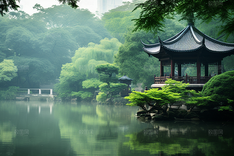杭州城市风光旅游风景摄影图