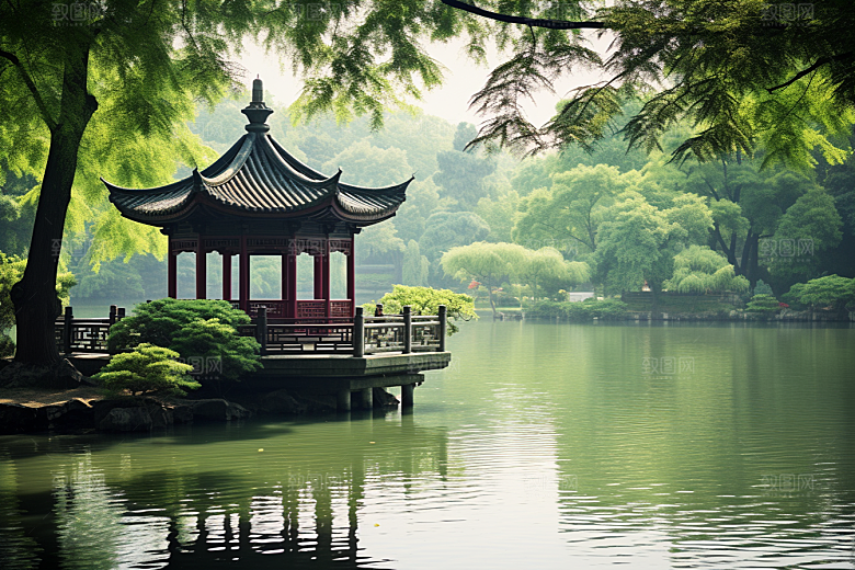 杭州城市风光国内游景色摄影图