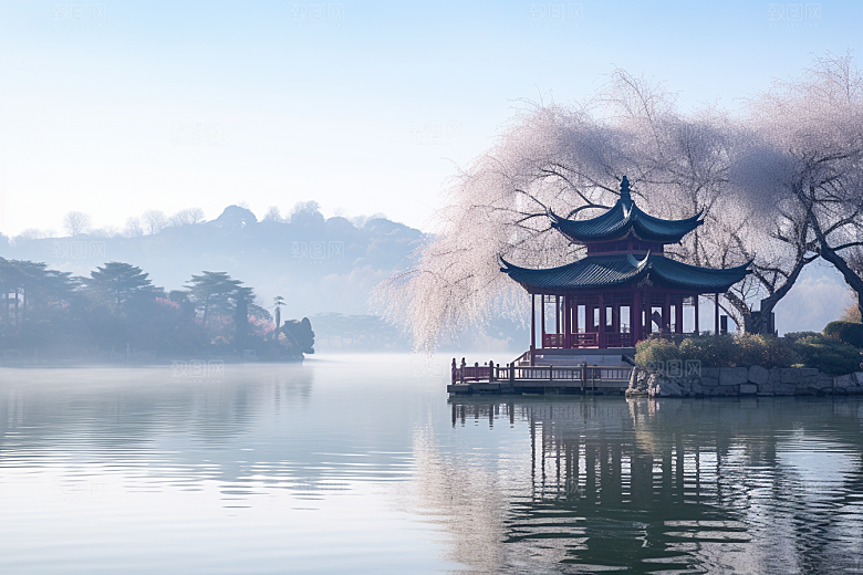 杭州城市风光国内游旅游摄影图
