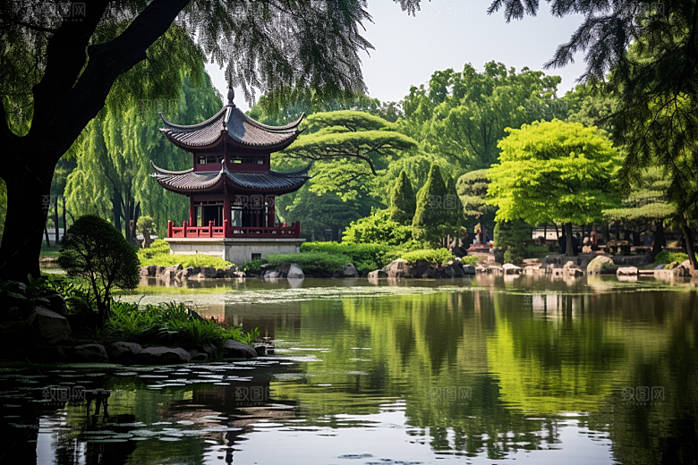 杭州城市风光旅游都市摄影图