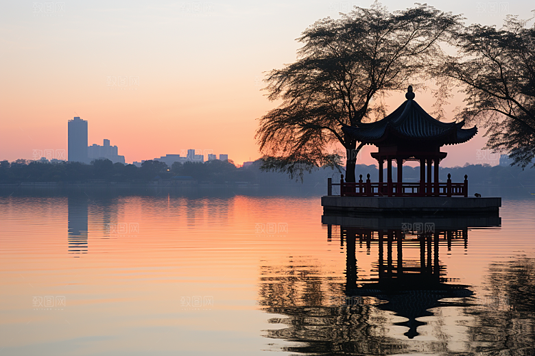 杭州城市风光旅行旅游摄影图