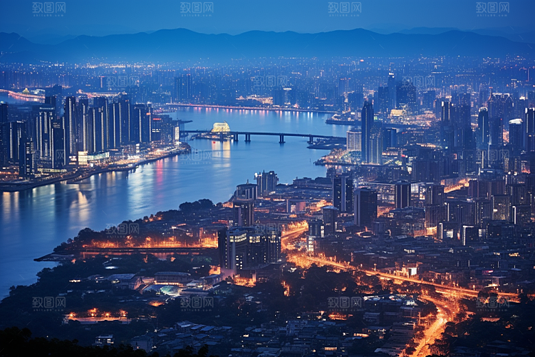 杭州城市风光旅游旅行摄影图