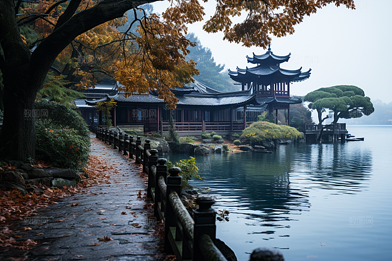 杭州城市风光旅游旅行摄影图