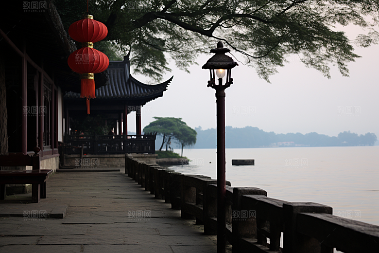 杭州城市风光南宋古都旅游摄影图