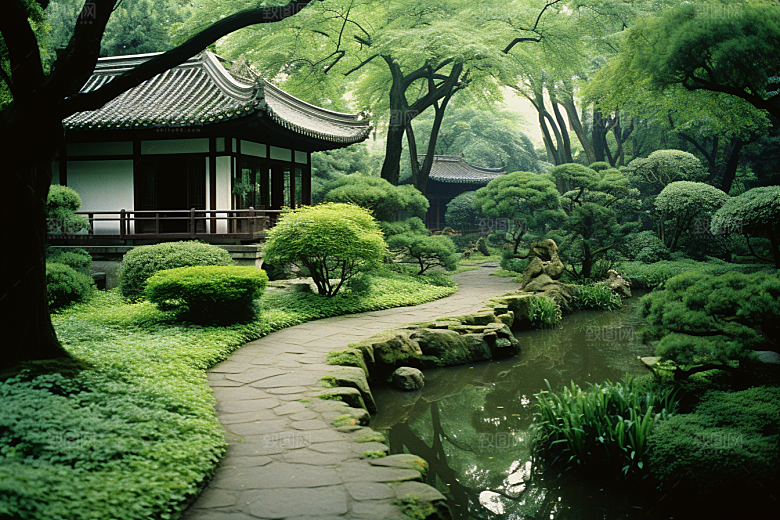 杭州城市风光都市景色摄影图