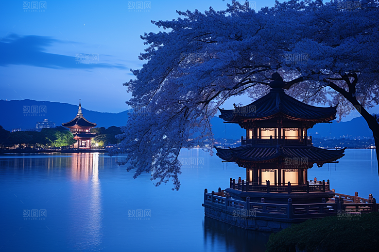 杭州城市风光旅游高清摄影图