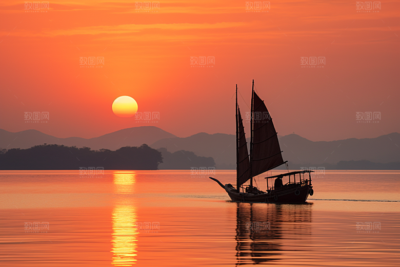 杭州城市风光旅行江南摄影图