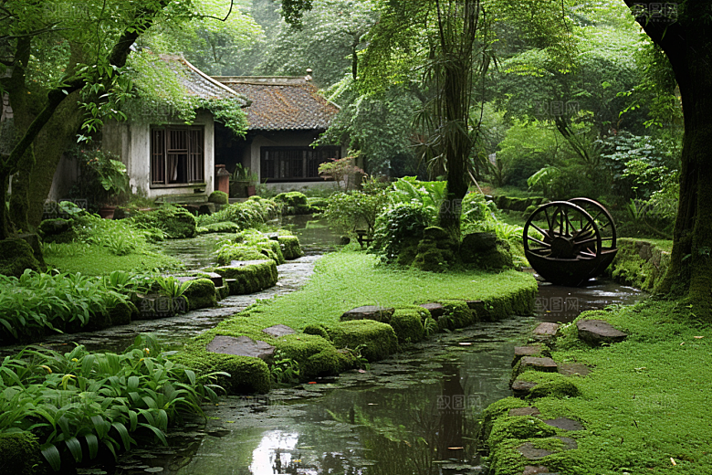 杭州城市风光旅行南宋古都摄影图